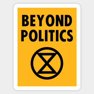 beyond politics Sticker